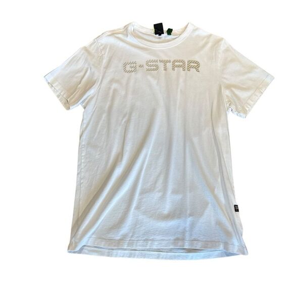 G-Star Organic Cotton Big Logo Crewneck Short Sleeved T-Shirt - Picture 4 of 8